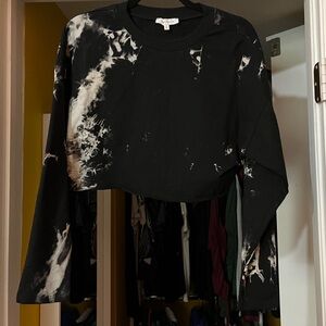 MARBLE CROPPED CREWNECK